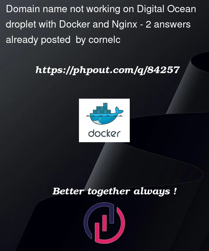 Question 84257 in Docker