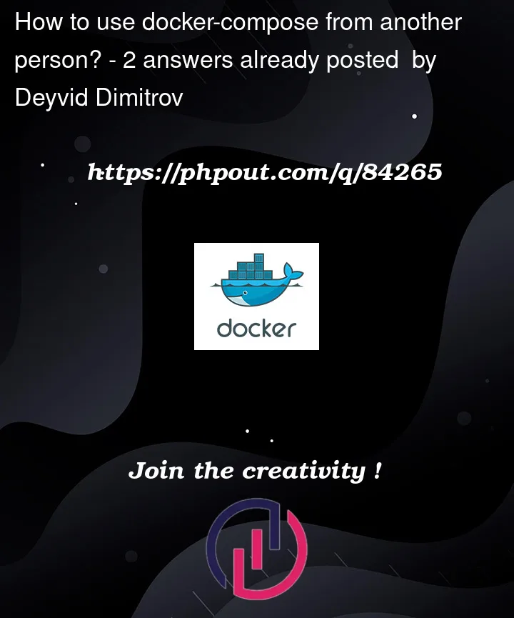 Question 84265 in Docker