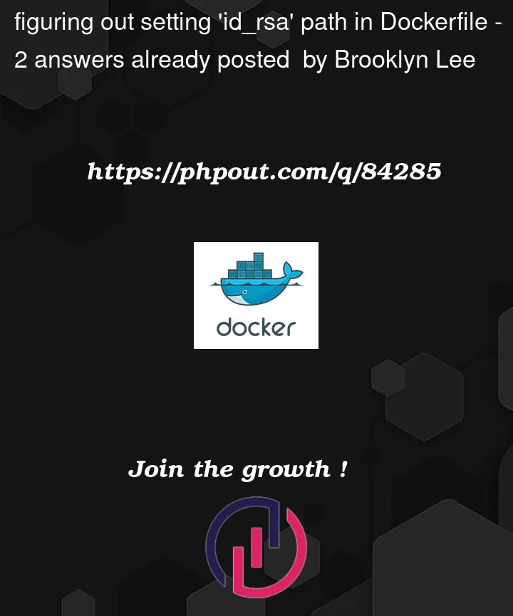 Question 84285 in Docker