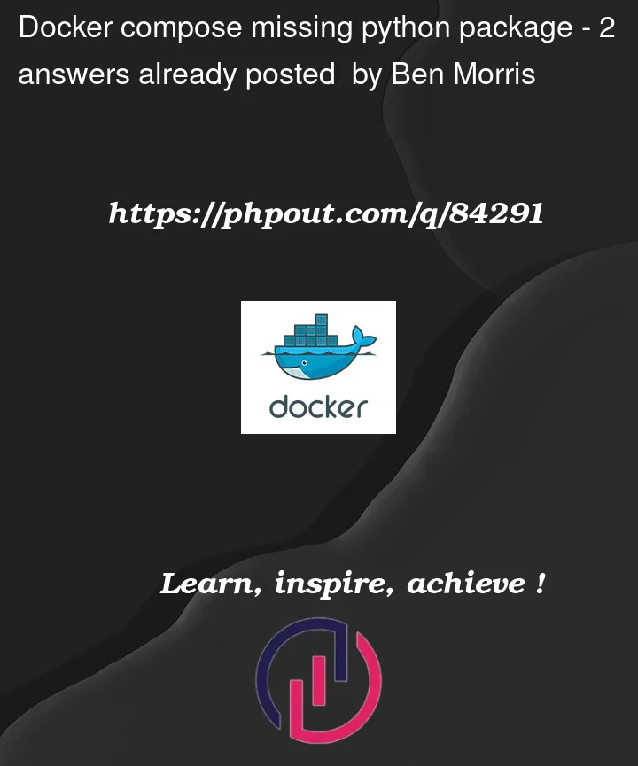 Question 84291 in Docker