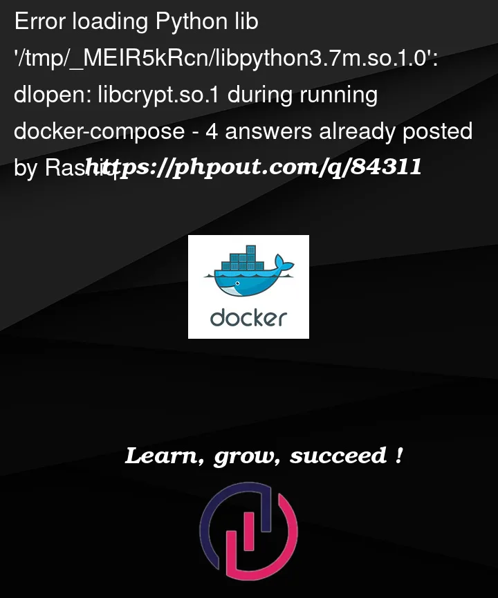 Question 84311 in Docker