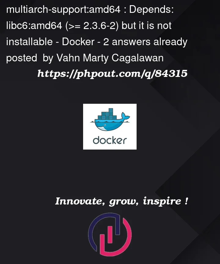 Question 84315 in Docker