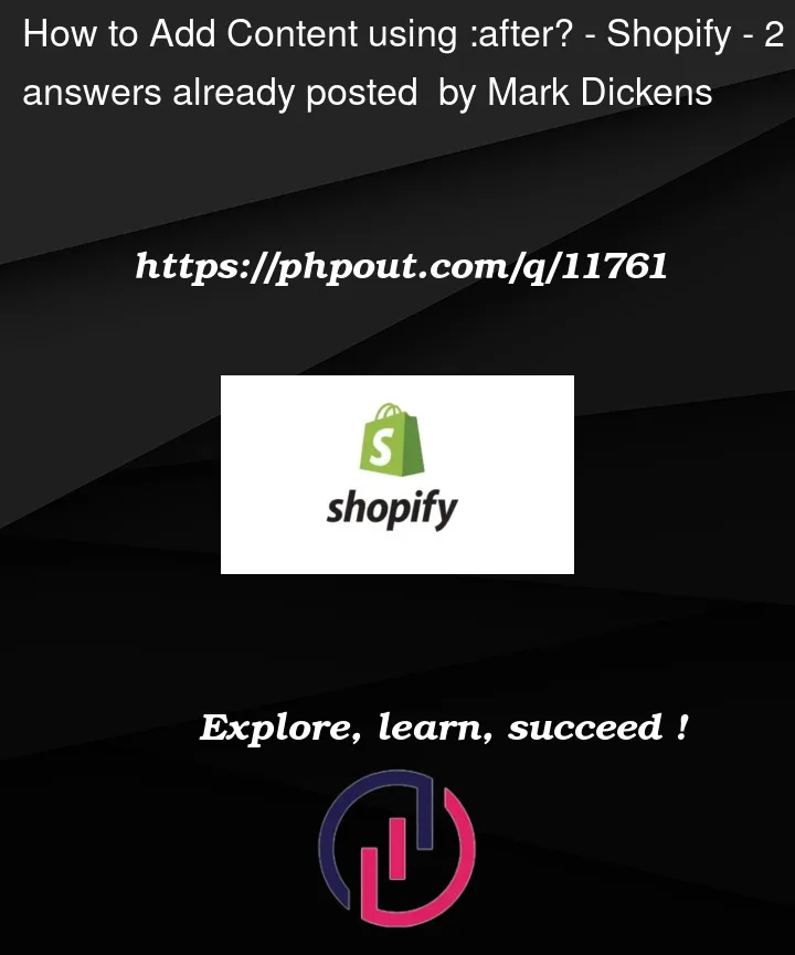 Question 11761 in Shopify