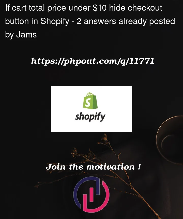 Question 11771 in Shopify