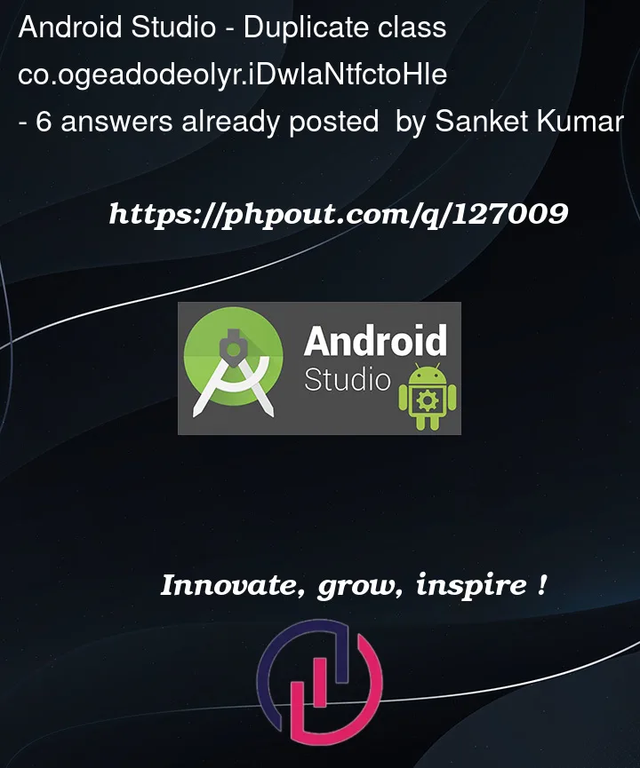 Question 127009 in Android Studio