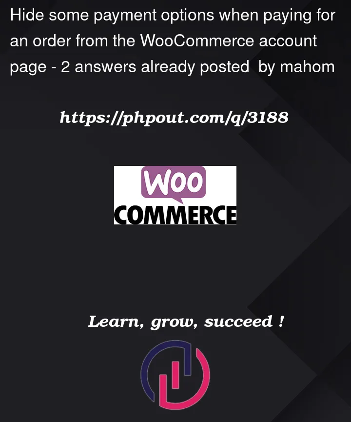 Question 3188 in Woocommerce