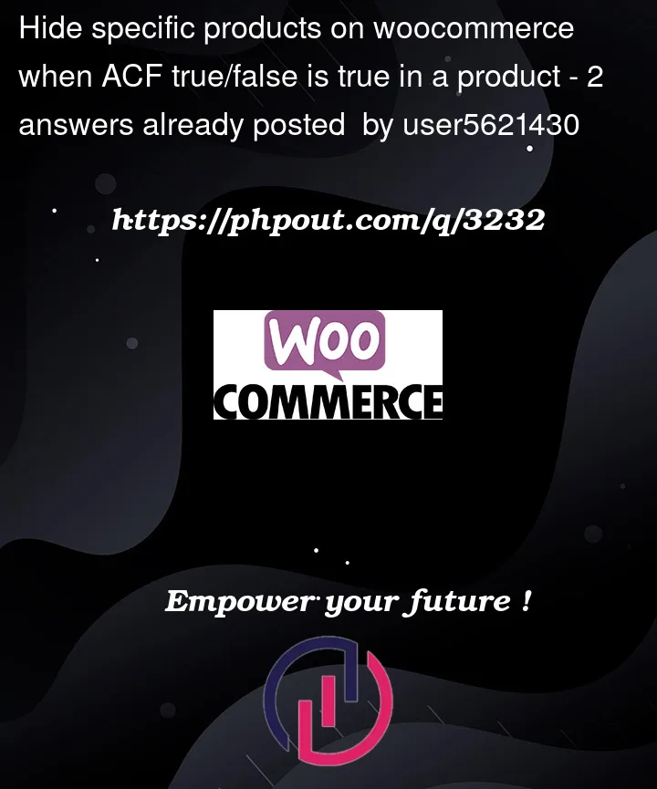 Question 3232 in Woocommerce