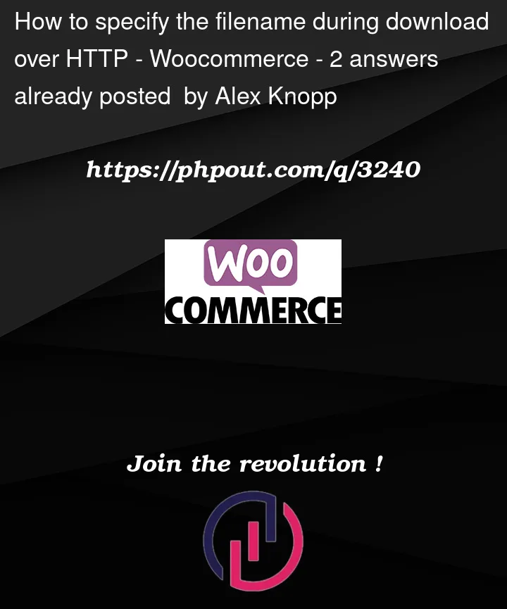 Question 3240 in Woocommerce