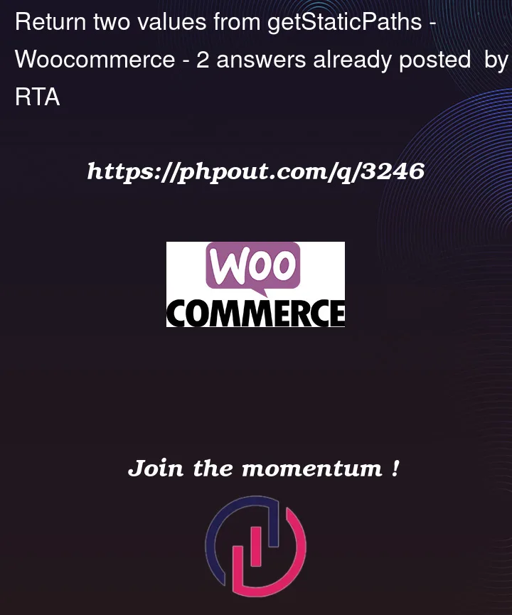 Question 3246 in Woocommerce