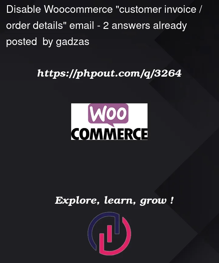 Question 3264 in Woocommerce