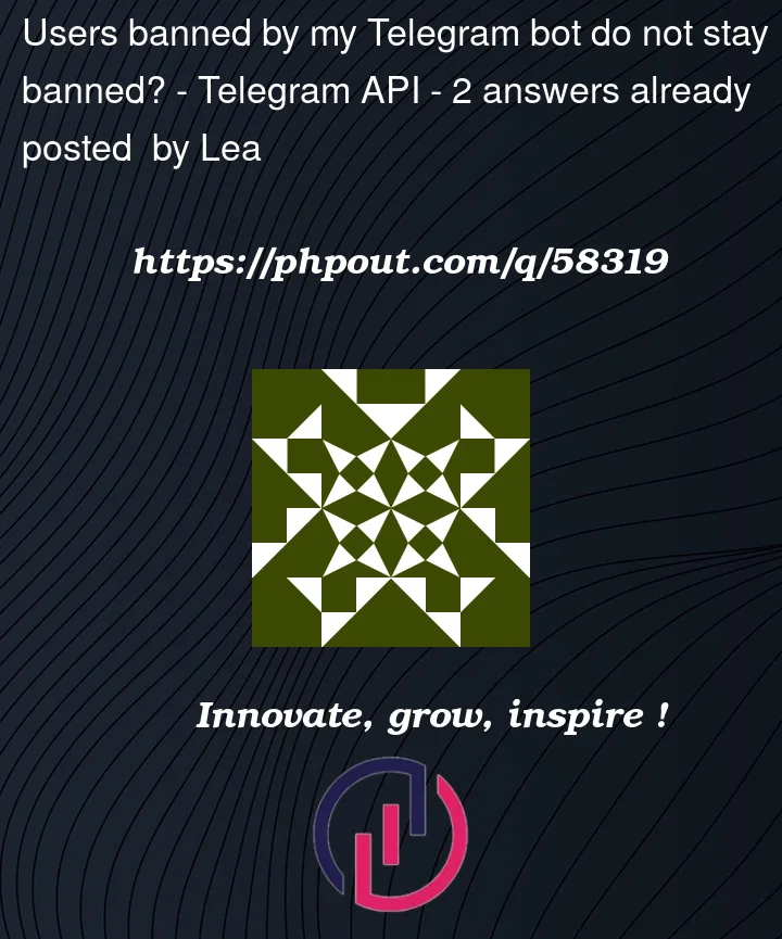 Question 58319 in Telegram API