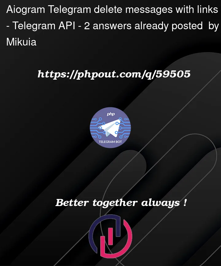 Question 59505 in Telegram API