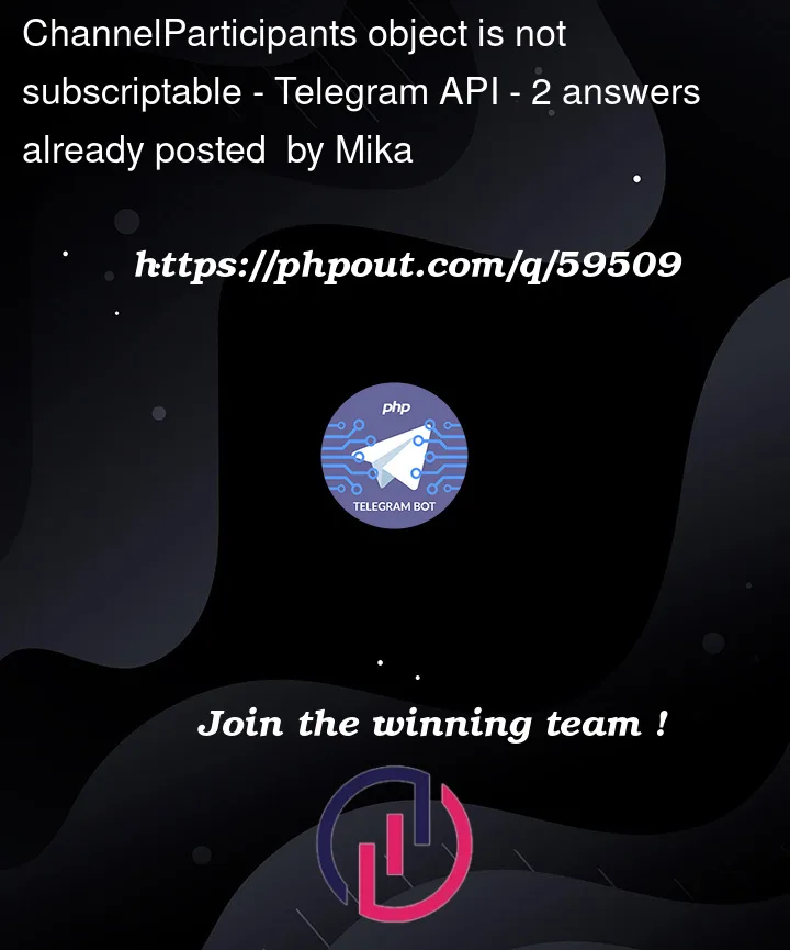 Question 59509 in Telegram API