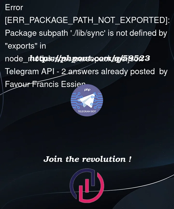 Question 59523 in Telegram API