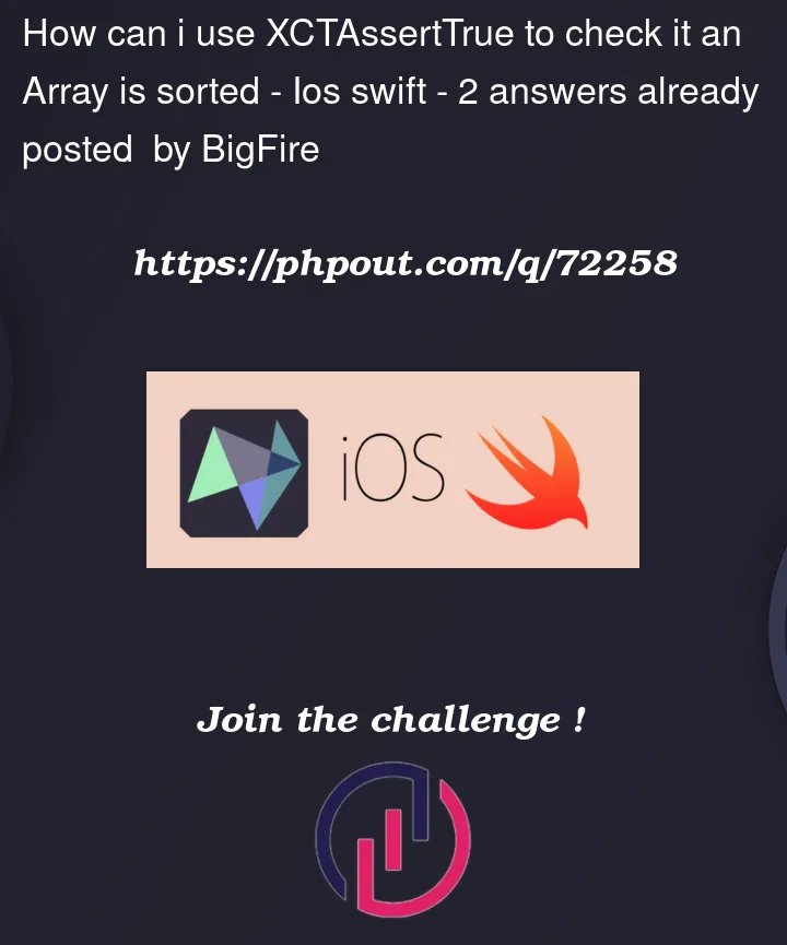 Question 72258 in IOS Swift