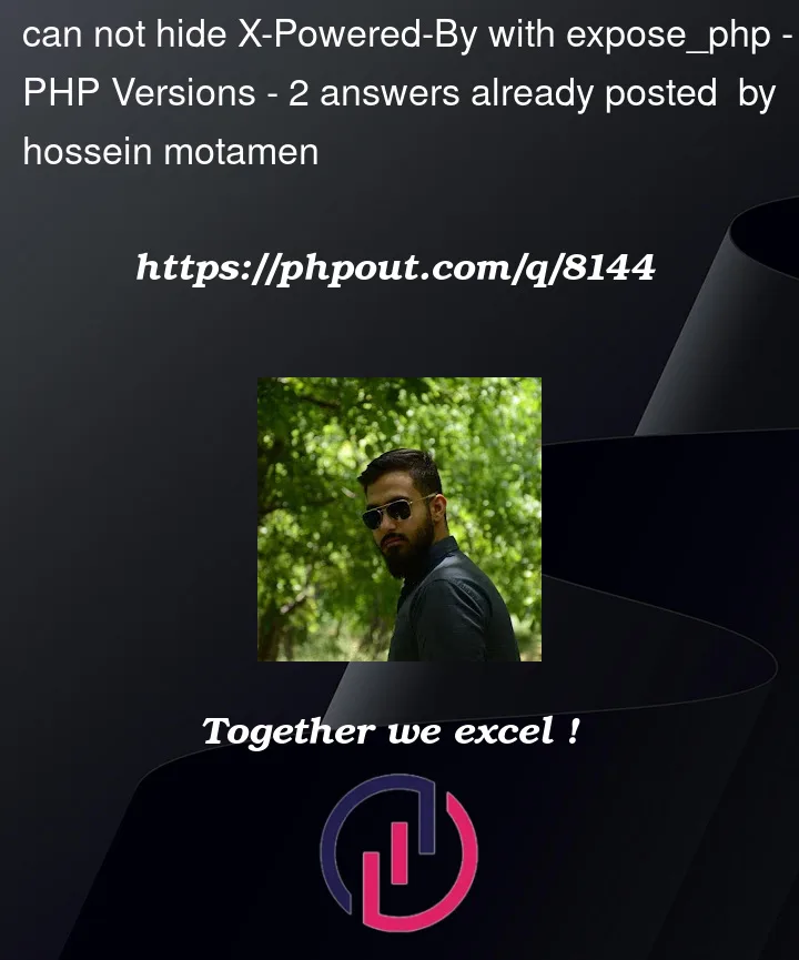 Question 8144 in PHP Versions