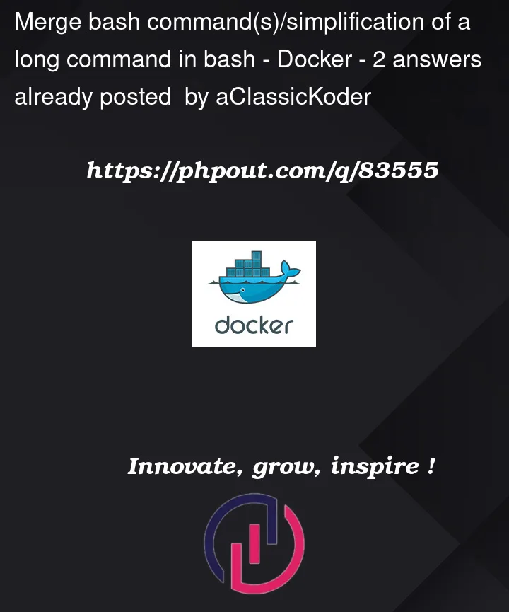 Question 83555 in Docker