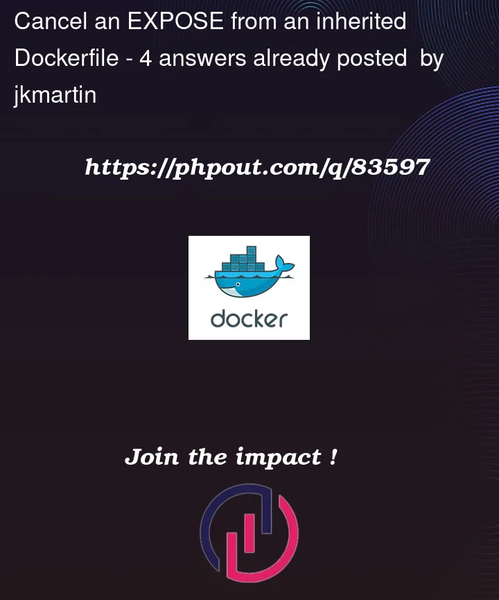 Question 83597 in Docker