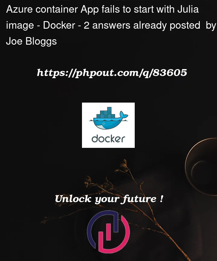 Question 83605 in Docker