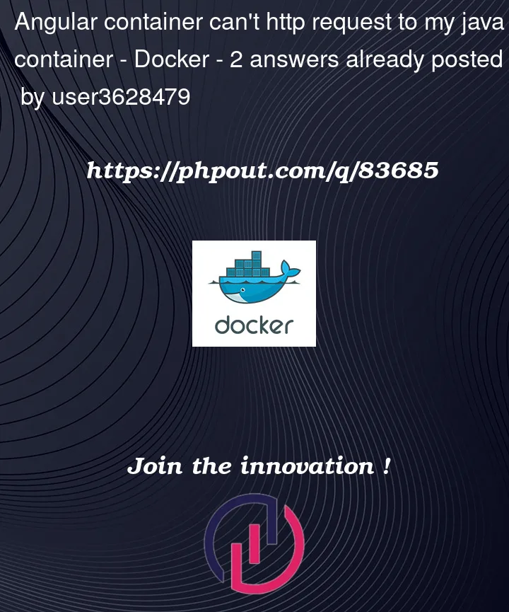 Question 83685 in Docker