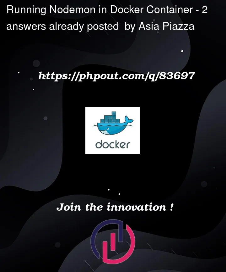 Question 83697 in Docker