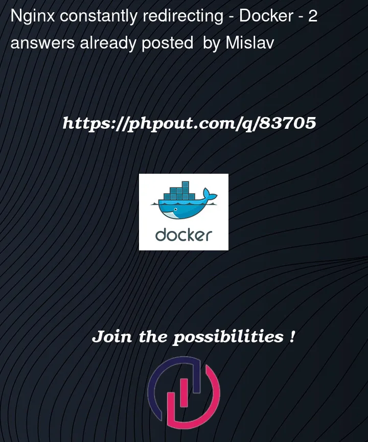 Question 83705 in Docker