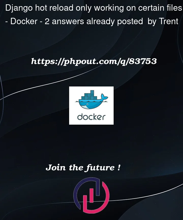 Question 83753 in Docker