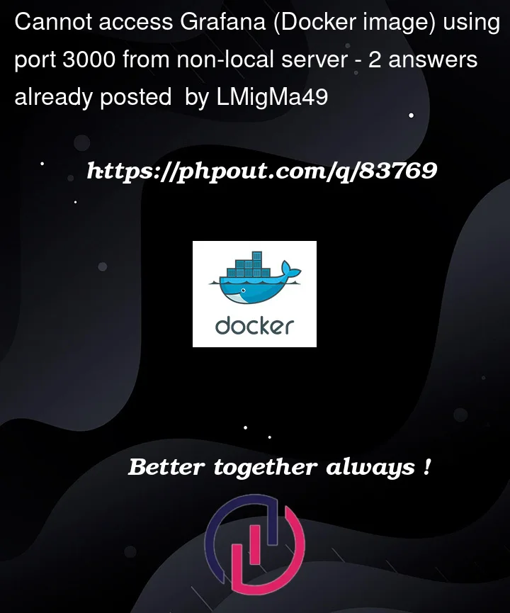 Question 83769 in Docker