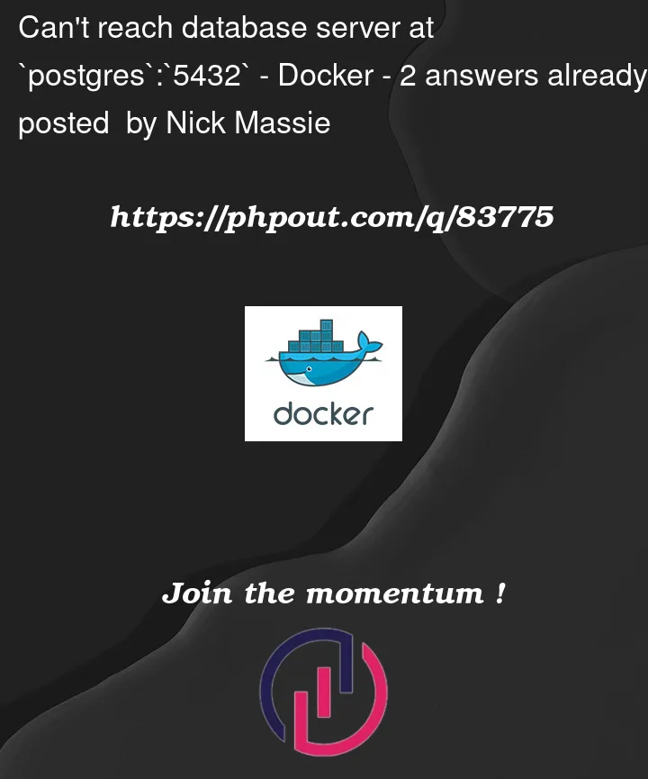 Question 83775 in Docker