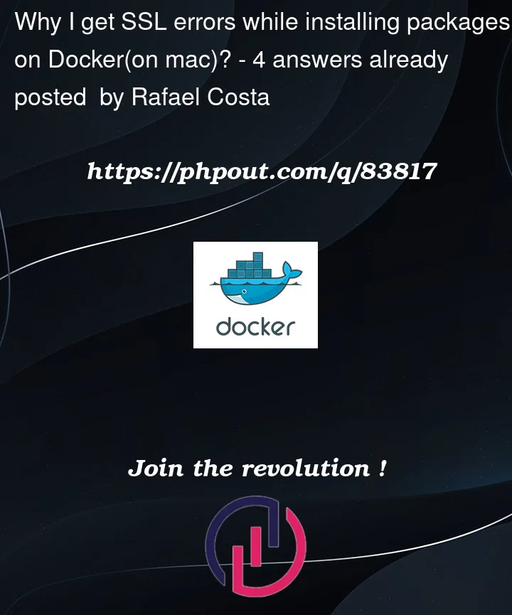 Question 83817 in Docker