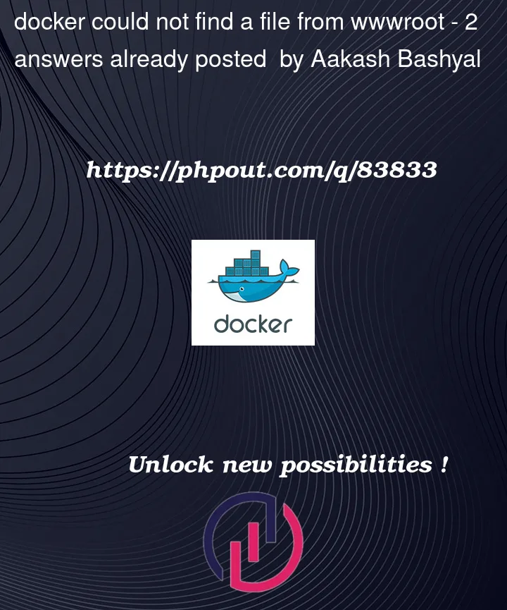 Question 83833 in Docker