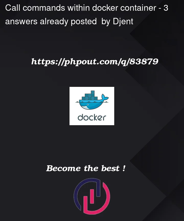 Question 83879 in Docker