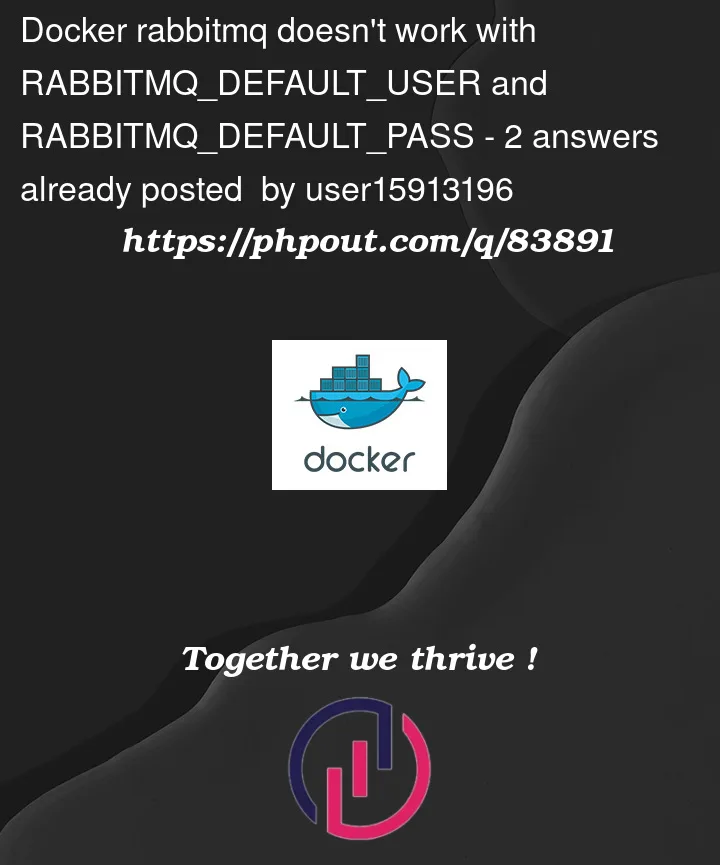 Question 83891 in Docker