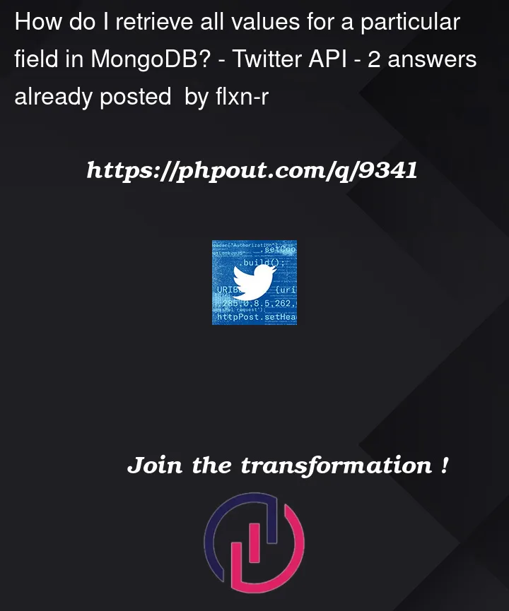 Question 9341 in Twitter API