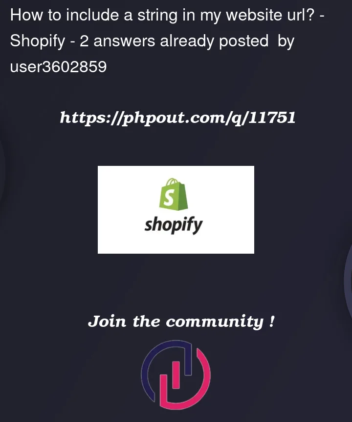 Question 11751 in Shopify