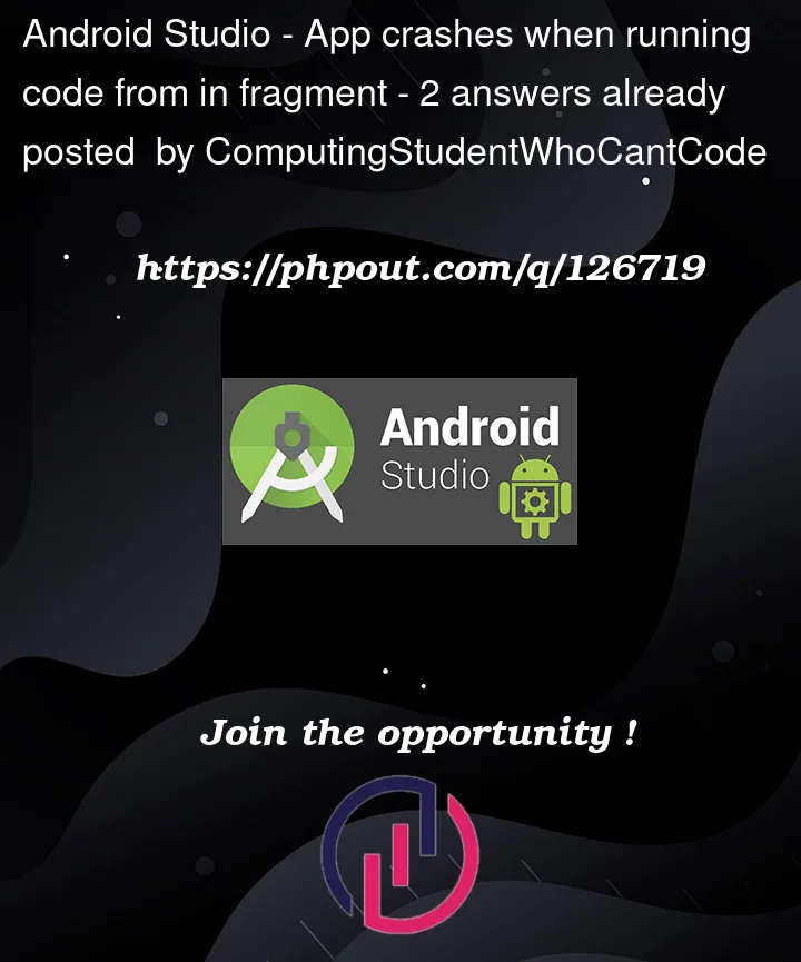 Question 126719 in Android Studio