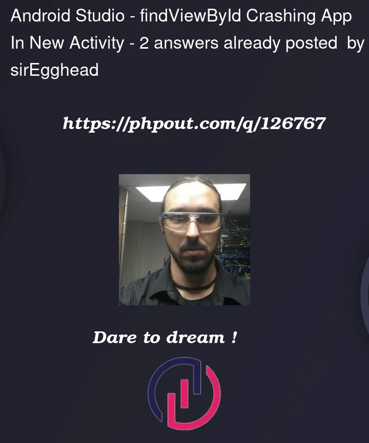 Question 126767 in Android Studio