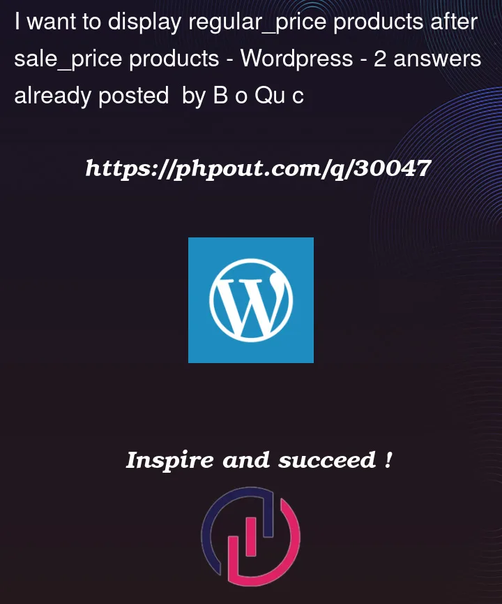 Question 30047 in Wordpress