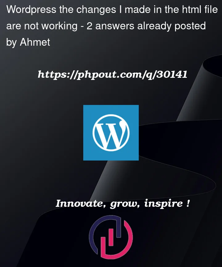 Question 30141 in Wordpress