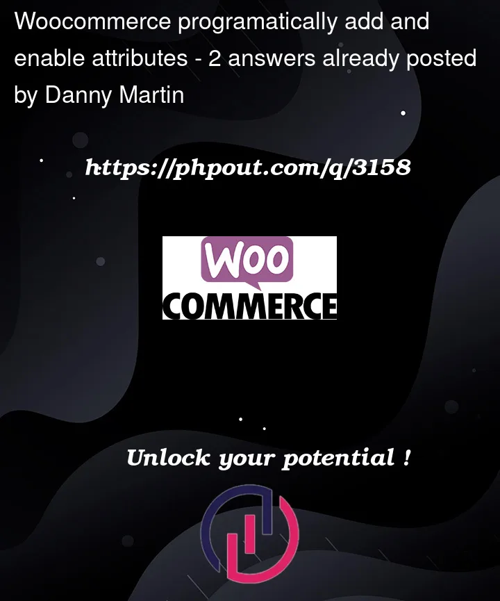 Question 3158 in Woocommerce