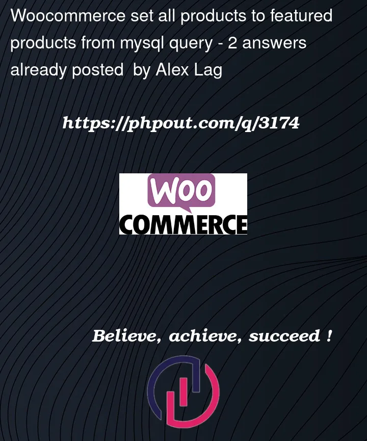 Question 3174 in Woocommerce