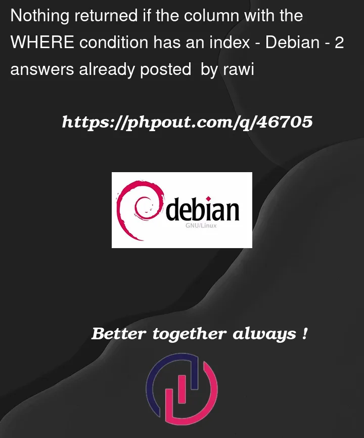 Question 46705 in Debian