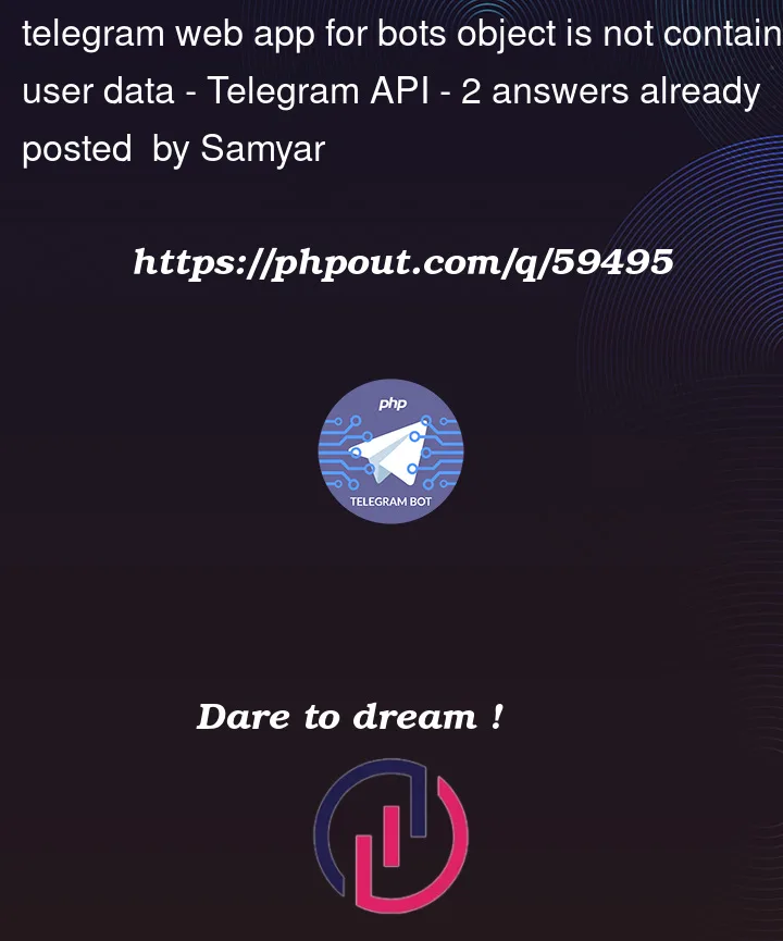 Question 59495 in Telegram API