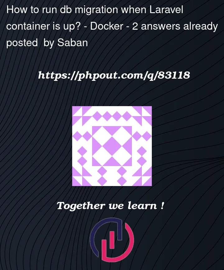 Question 83118 in Docker