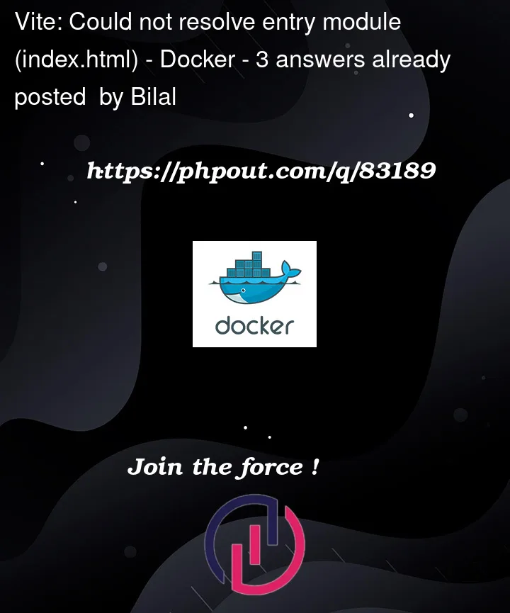 Question 83189 in Docker