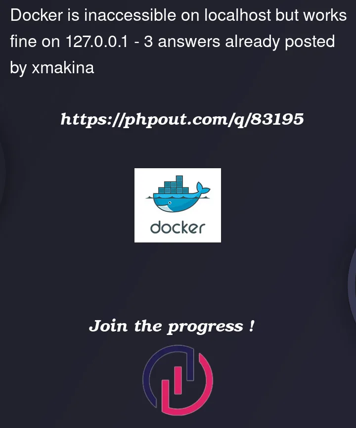 Question 83195 in Docker