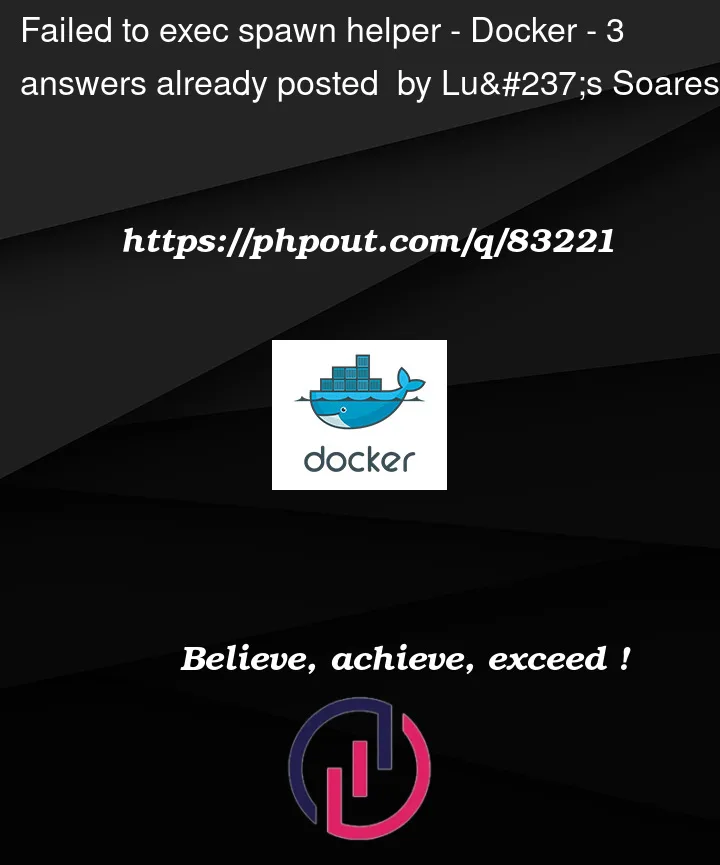 Question 83221 in Docker