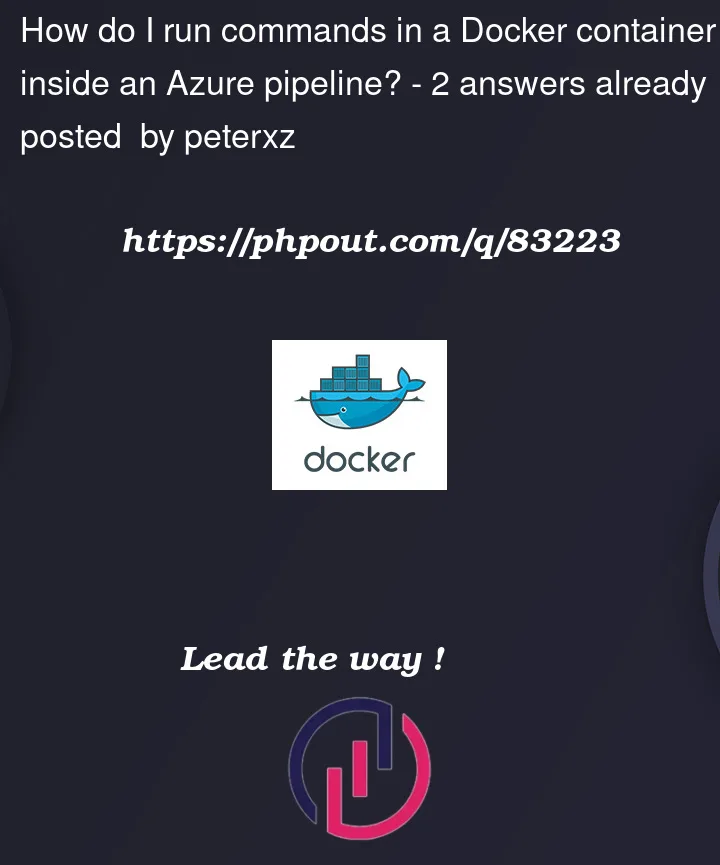 Question 83223 in Docker