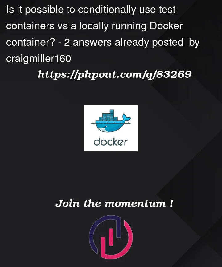 Question 83269 in Docker