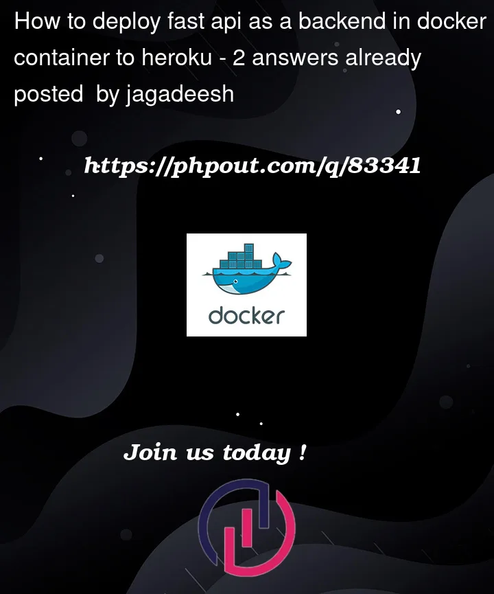 Question 83341 in Docker